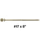 #17 Construction Lag Screw Exterior Coated Torx/Star Drive Heavy Duty Structural Lag - Modified Truss Washer Head