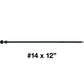 #14 Heavy Duty Black Timber/Log/Landscaping Wood Screws - Exterior Coated Heavy Duty Screws