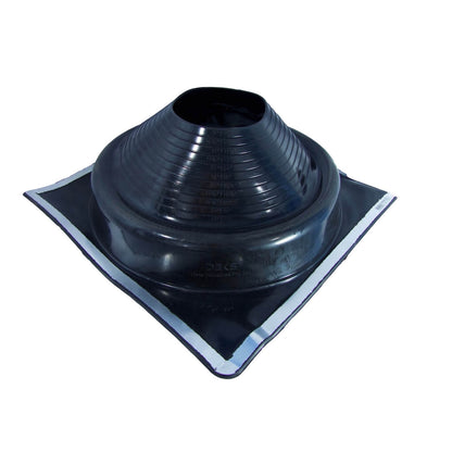 DEKTITE SQUARE BLACK EPDM Flexible Pipe Flashing, Roof Jack, Pipe Boot Flashing Dektite