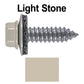 17 x 1"  Metal Roofing Screws - Metal Panel to Metal Purlins and Recovery Screws - Hex Washer Head - EPDM washer.
