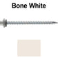 10 x 3” - STAINLESS HEX / ZINC Sheet Metal Roof Screw. Self starting metal to wood siding screws. EPDM washer. Colored head.