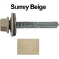 #12 x 1-1/2" Metal to Metal Type #5  Hex Head Drill Point Metal to Metal Roofing Screws. 9/16" EPDM Washer (250 Screws)