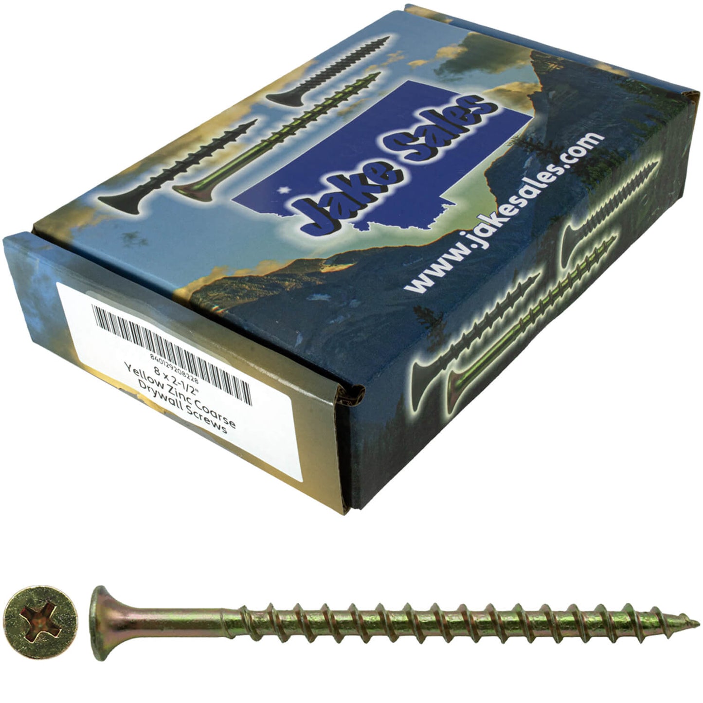 Yellow Zinc Coarse Thread Drywall, Gypsum board, Sheetrock, Plasterboard Screws. Use for all purpose wood screws