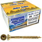#8 Gold Star/Torx Drive Zinc Coated T-20 Flat Head Wood Screws