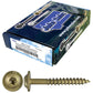 #10 Round Washer (Modified Truss) Head Screw Torx/Star Drive Head Wood Screw, Multipurpose Wood Screws for Construction, Cabinets and Furniture.