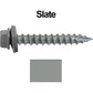 #14 x 1-1/2" Metal ROOFING SCREWS - Hex Washer Head - Self starting/self tapping - EPDM washer. Colored head.