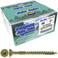 #8 x 3/4" - 2" Bronze Exterior Coated Wood Screw Torx/Star Drive Head - Multipurpose Exterior Coated Torx/Star Drive Wood Screws