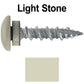 10 X 1" - LOW PROFILE Star Head Roofing Screws - HI-LO Thread - Metal To Wood - T25 Torx Drive Head - EPDM washer.