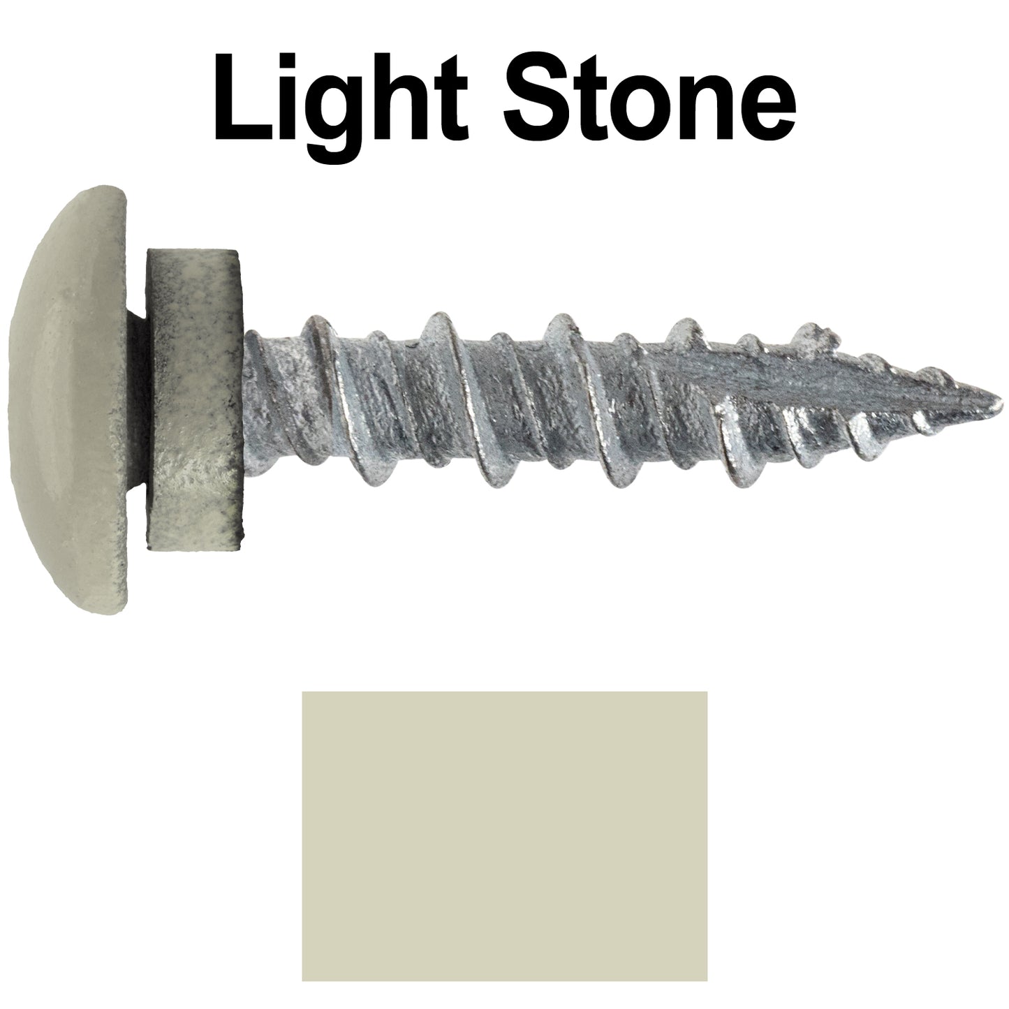 10 X 1" - LOW PROFILE Star Head Roofing Screws - HI-LO Thread - Metal To Wood - T25 Torx Drive Head - EPDM washer.