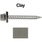 12 x 2"  Stainless Steel Metal Roofing Screw - Hex ReGrip Washer Head - Self starting/self tapping - EPDM washer. Colored head.