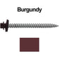 #12 x 2-1/2" RE-GRIP METAL ROOFING SCREWS - Hex Washer Head - Self starting/self tapping - EPDM washer. Colored head.