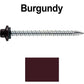 10 x 2-1/2” - STAINLESS HEX / ZINC Sheet Metal Roof Screw. Self starting metal to wood siding screws. EPDM washer. Colored head.