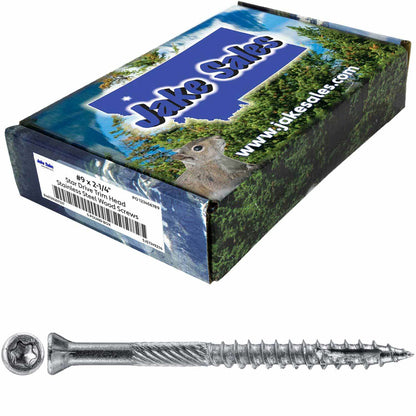 #9 Silver Star Stainless Steel TRIM HEAD Screw Torx/Star Head  - Stainless Steel TRIM HEAD Wood Screws