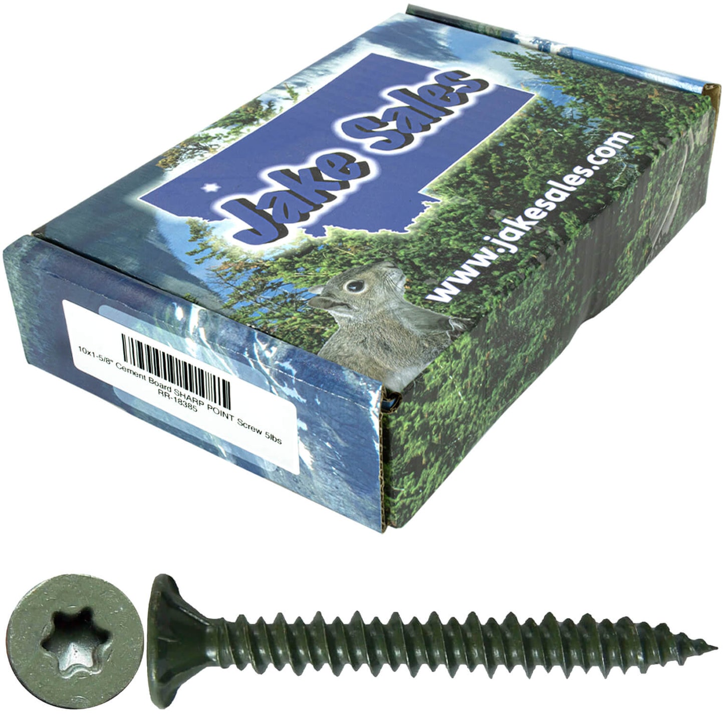 #10 Cement Board Torx/Star Head Screws SHARP POINT for Fastening Cement Backer Board/Cement Board/Tile Board - Torx/Star - T-25 Torx Head
