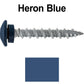 10 x 1-1/2” LOW PROFILE Star Head Roofing Screws - HI-LO Thread - Metal To Wood - T25 Torx Drive Head - EPDM washer