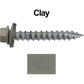 #14 x 1-1/2" Metal ROOFING SCREWS - Hex Washer Head - Self starting/self tapping - EPDM washer. Colored head.