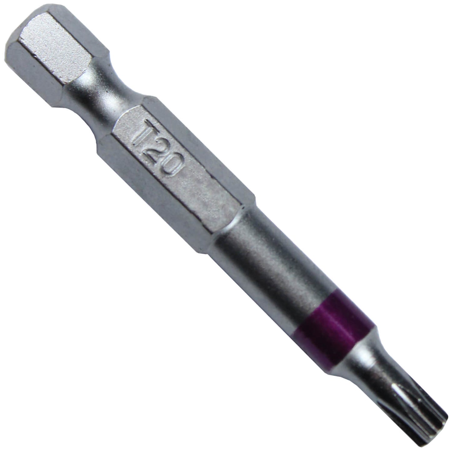 T20 (T-20) Torx/Star Driver Bit - Color Coded Torx/Star Drive Quick Change Shank Bit for Screws and Fasteners Requiring T20 (T-20)