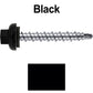 10 X 1-1/2” Zinc Aluminum Cap MINI-DRILLER Roofing Screws HI-LO THREAD Zinc Plated Carbon Steel Shank - EPDM Washer - Colored head