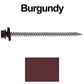 #9 x 3" Stainless Steel Metal Roofing Screws - Hex Washer Head - Self starting/self tapping - EPDM washer. Colored head.