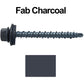 10 x 2" - Mini Driller Sheet Metal Roofing Screw - Hex Washer Head -  Self starting metal to wood siding screws. EPDM washer. Colored head.
