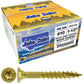 #10 Yellow Zinc Coated General Purpose Wood Screws. Torx/Star Drive Head - Multipurpose Torx/Star Drive Wood Screws