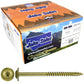 #10 Round Washer (Modified Truss) Head Screw Torx/Star Drive Head Wood Screw, Multipurpose Wood Screws for Construction, Cabinets and Furniture.