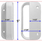 White Universal Nylon Gate Handle