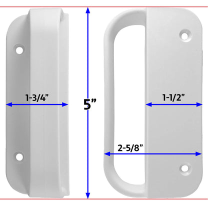 White Universal Nylon Gate Handle