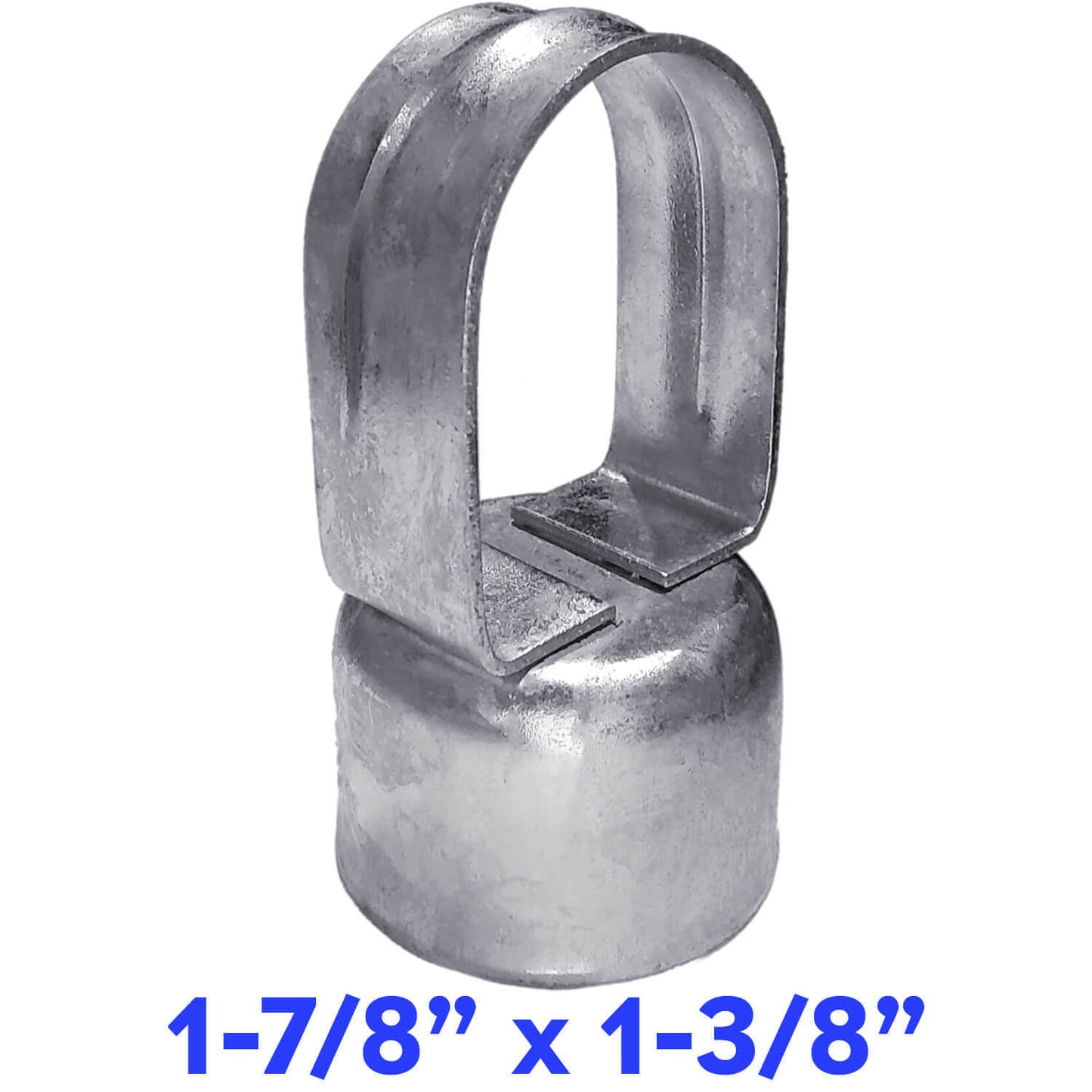 Galvanized Pressed Steel Chain Link Fence Loop Cap (Eye Top)