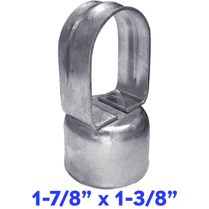 Galvanized Pressed Steel Chain Link Fence Loop Cap (Eye Top)