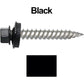 12 x 1-1/2" Stainless Steel Metal Roofing Screw - Hex Washer Head - Self starting/self tapping - EPDM washer. Colored head.