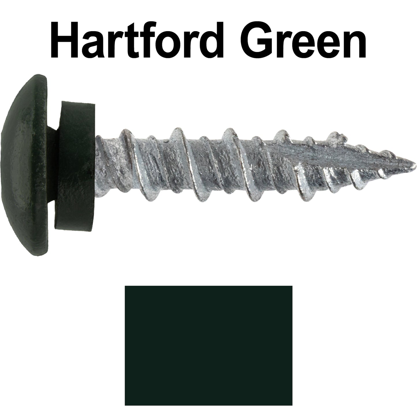 10 X 1" - LOW PROFILE Star Head Roofing Screws - HI-LO Thread - Metal To Wood - T25 Torx Drive Head - EPDM washer.