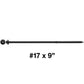#17 Heavy-Duty Black Timber, Log & Structural Wood Screws - Exterior Coated - Use for Fastening Ledger Boards, Large Timbers, Logs and more.