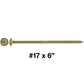 #17 Construction Lag Screw Exterior Coated Torx/Star Drive Heavy Duty Structural Lag - Modified Truss Washer Head