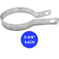 Tension Band for Chain Link Fence - Manufactured from Galvanized Steel to Prevent Rust. Tension Bands Wrap Around the Pipe on the Fence and Attach to a Tension Bar Holding the Chain Link Mesh