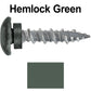 10 X 1" - LOW PROFILE Star Head Roofing Screws - HI-LO Thread - Metal To Wood - T25 Torx Drive Head - EPDM washer.
