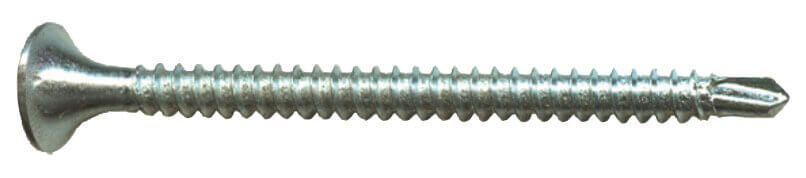 6 x 1-1/4" Bugle Head - Drywall To Metal - Phillips Head With Self Drilling #2 Drill Point tip - Zinc Coated for Corrosion Resistance. For Interior Usage.