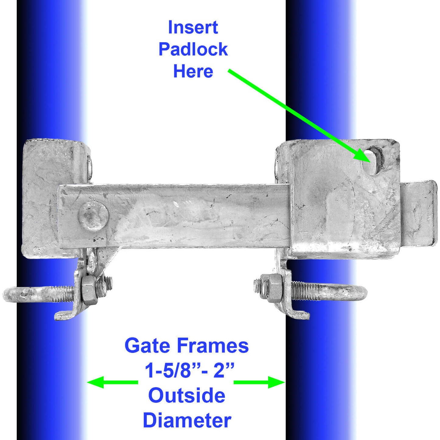 Strong Arm Single Gate Latch - Galvanized