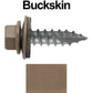 #14 x 1"  Metal ROOFING SCREWS - Hex Washer Head - Self starting/self tapping - EPDM washer. Colored head.