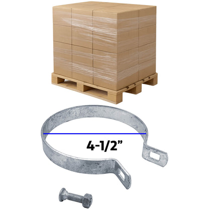 Galvanized Brace Band for Chain Link Fence - Rail End Bracket