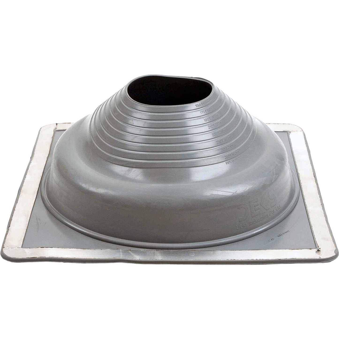 GRAY Square Base EPDM Flexible Pipe Flashing