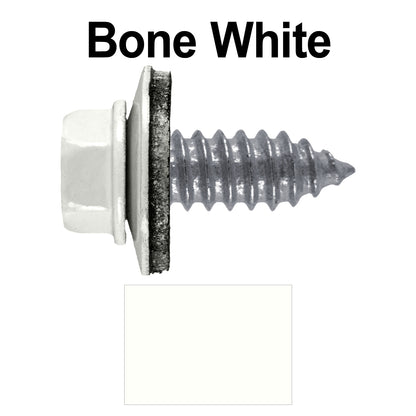 17 x 3/4" Metal Roofing Screws - Metal Panel to Metal Purlins and Recovery Screws - Hex Washer Head - EPDM washer.