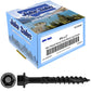 #14 Heavy-Duty Black Timber, Log & Structural Wood Screws - Exterior Coated - Use for Fastening Ledger Boards, Large Timbers, Logs and more.