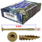 #9 x 1-1/2" - 3-1/8" Bronze Exterior Coated Wood Screw Torx/Star Drive Head - Multipurpose Exterior Coated Torx/Star Drive Wood Screws