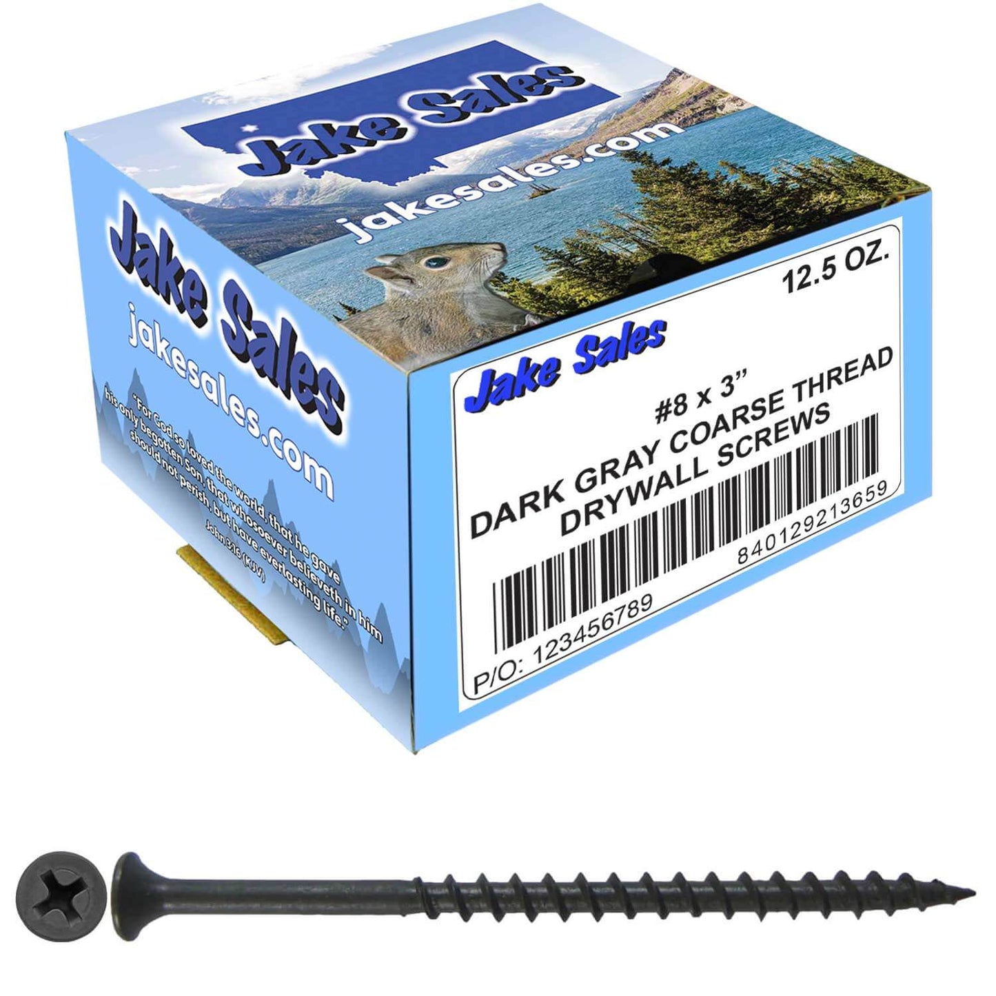 Gray Phosphate Coarse Thread Drywall Screws - Drywall, Gypsum board, Sheet rock, Plasterboard Screws. Use for all purpose wood screws.