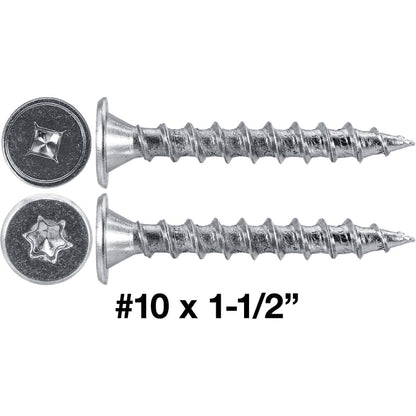 #10  Low Profile Pancake Head Roofing Screws - Wood to Metal - For Standing Seam Roofs - Zinc Plated