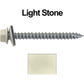 #14  x 2-1/2" Metal ROOFING SCREWS - Hex Washer Head - Self starting/self tapping - EPDM washer. Colored head.