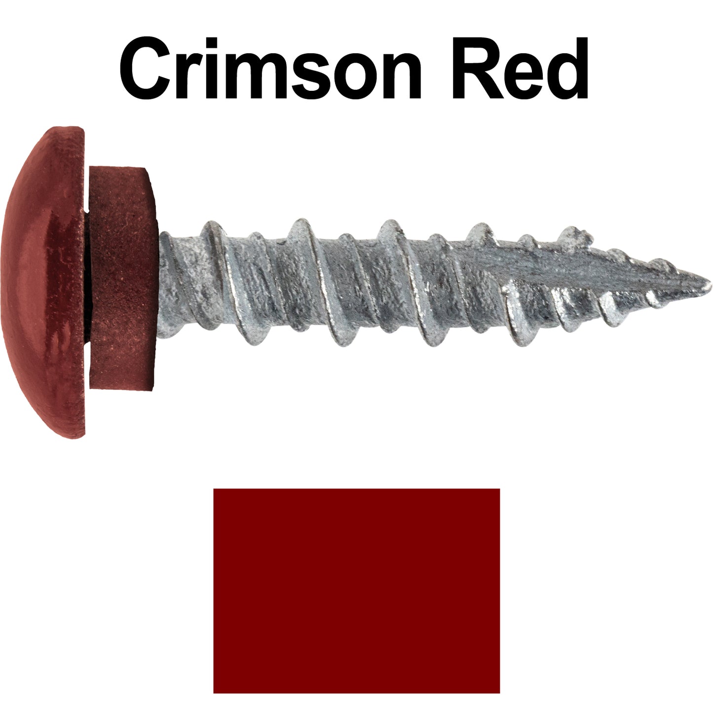 10 X 1" - LOW PROFILE Star Head Roofing Screws - HI-LO Thread - Metal To Wood - T25 Torx Drive Head - EPDM washer.