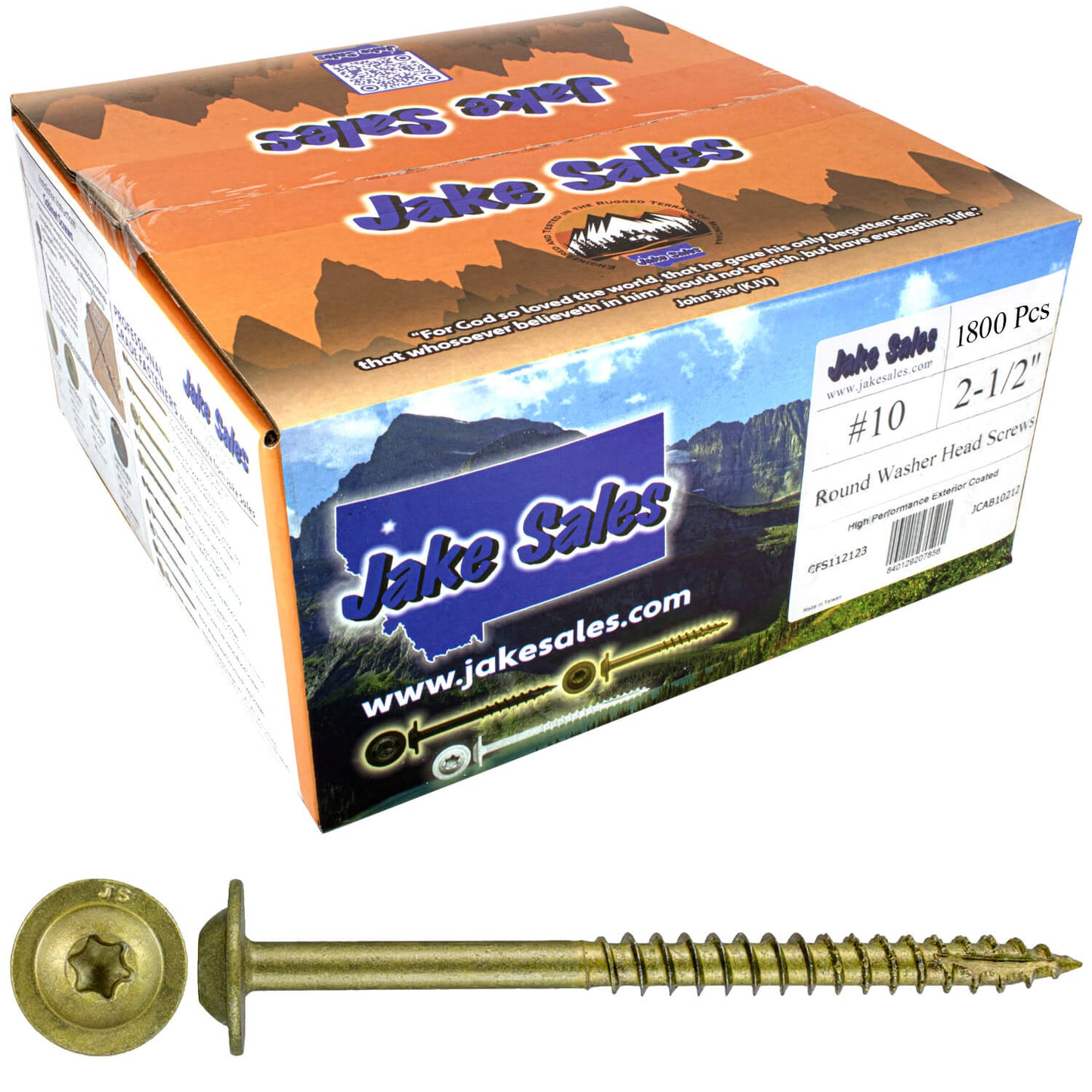 #10 Round Washer (Modified Truss) Head Screw Torx/Star Drive Head Wood Screw, Multipurpose Wood Screws for Construction, Cabinets and Furniture.