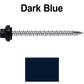 10 X 2-1/2" HI-LO Zinc Aluminum Cap Metal Roofing Screws - Hex Washer Head - Self starting/self tapping - EPDM washer. Colored head.